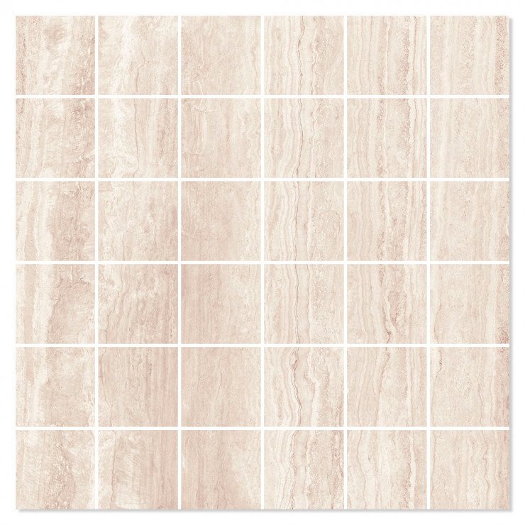 Marmor Mosaik Klinker Estetik Beige Mat 30x30 (5x5) cm-0