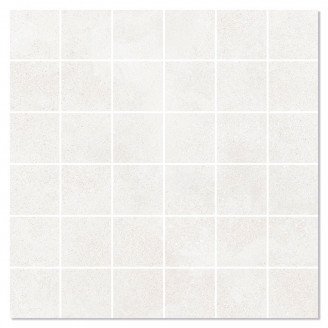 Mosaik Klinker <strong>Concreto</strong>  Hvid Mat 30x30 (5x5) cm