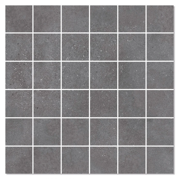 Mosaik Klinker Concreto Sort Mat 30x30 (5x5) cm-0