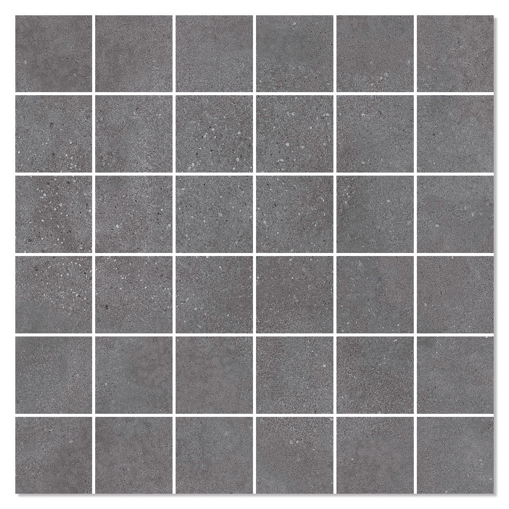 Mosaik Klinker Concreto Sort Mat 30x30 (5x5) cm