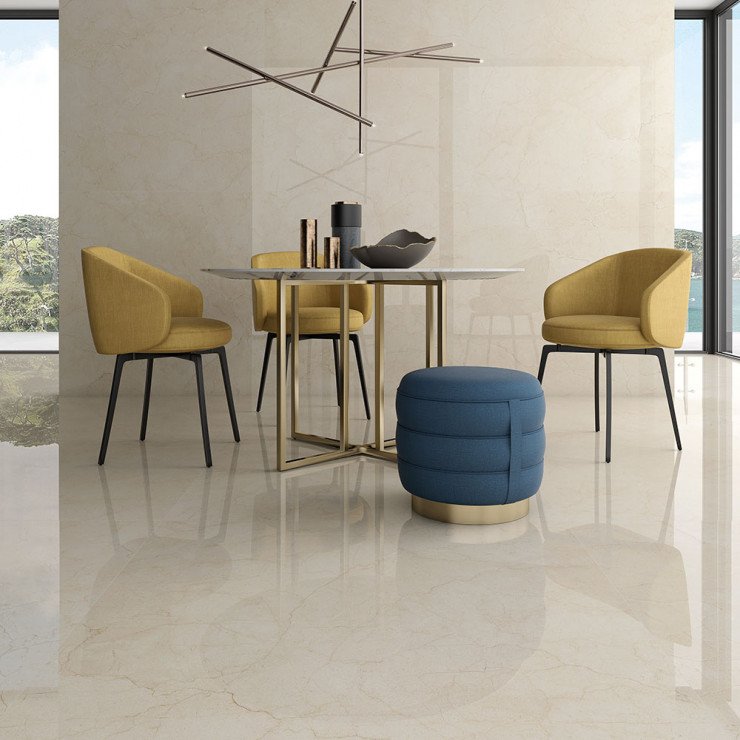 Marmor Klinker Lucena Beige Poleret 60x120 cm-0