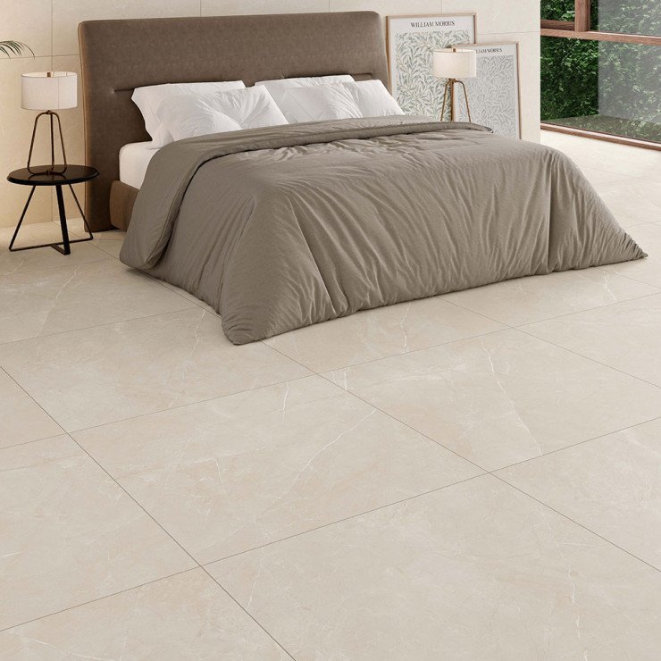 Marmor Klinker Inner Beige Mat 100x100 cm-0