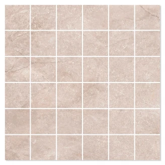 Marmor Mosaik Klinker Elegant Beige Mat 30x30 (5x5) cm-2