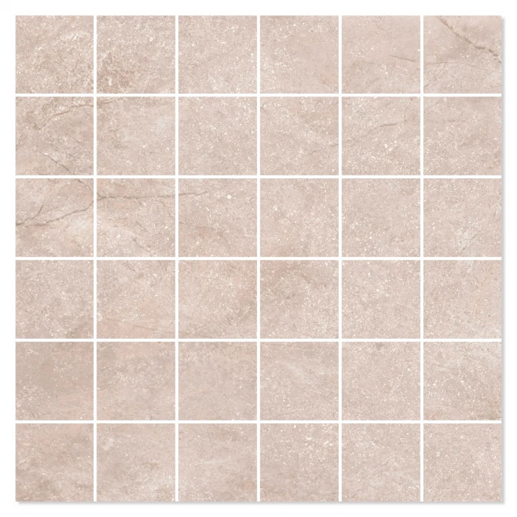 Marmor Mosaik Klinker Elegant Beige Mat 30x30 (5x5) cm-0