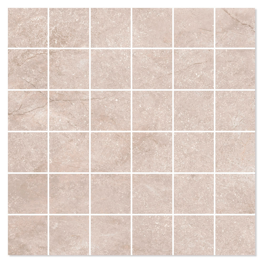 Marmor Mosaik Klinker Elegant Beige Mat 30x30 (5x5) cm