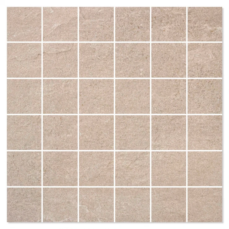 Mosaik Klinker Lumina Stone Beige Mat 30x30 (5x5) cm-0