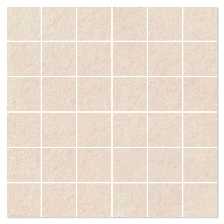 Mosaik Klinker Crossover Beige Mat 30x30 (5x5) cm-0