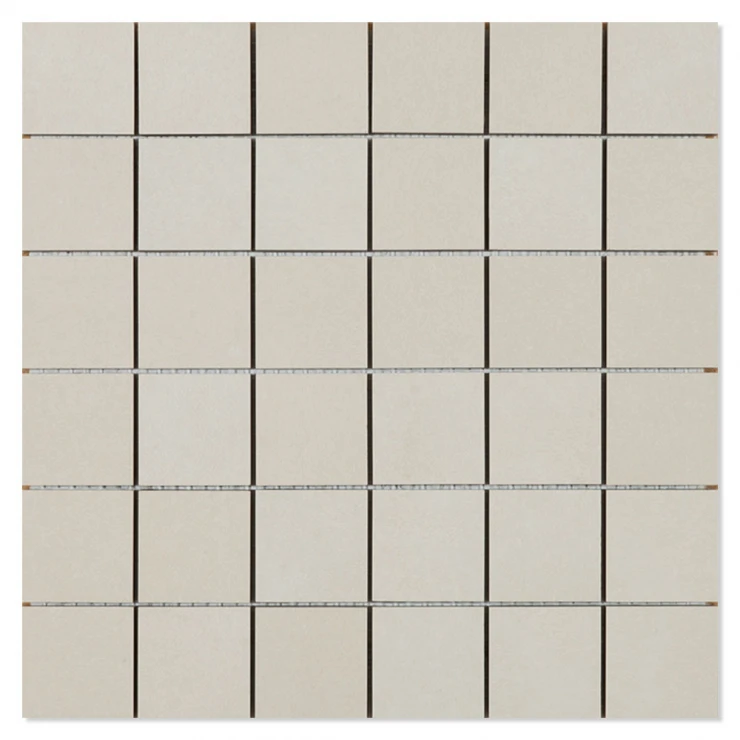 Mosaik Klinker Seta Beige Mat 30x30 (5x5) cm-0