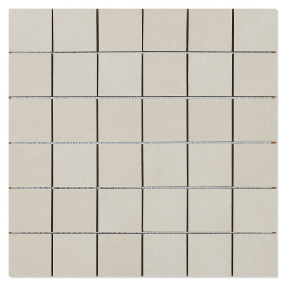 Mosaik Klinker Seta Beige Mat 30x30 (5x5) cm