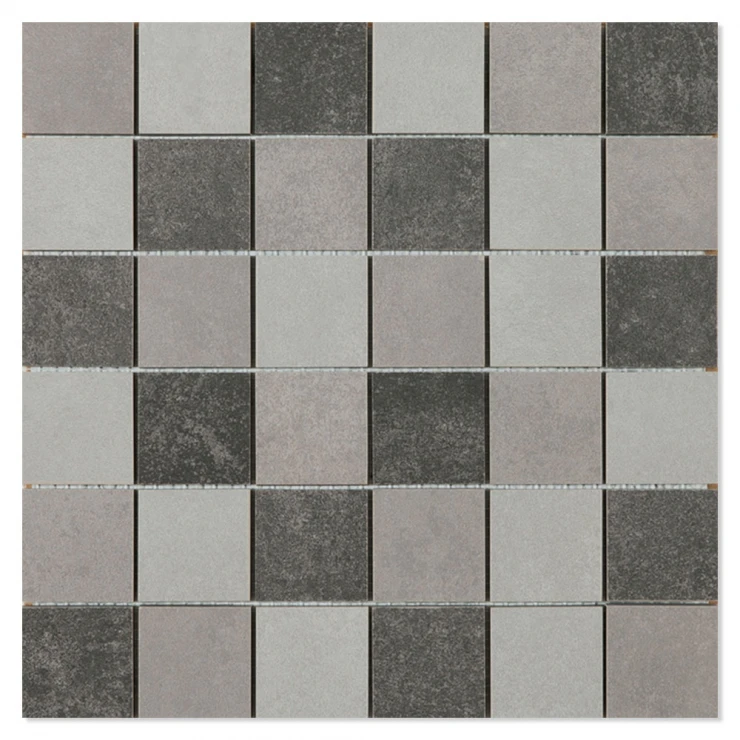 Mosaik Klinker Seta Tempereret Mat 30x30 (5x5) cm-0