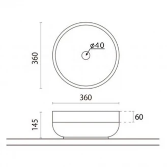 Bathco Håndvask Solid Surface Lucca Hvid Dekor Grå Træ-2