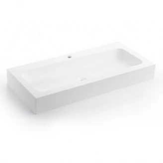 Bathco Håndvask Solid Surface Luena Hvid Matt 100 cm-2