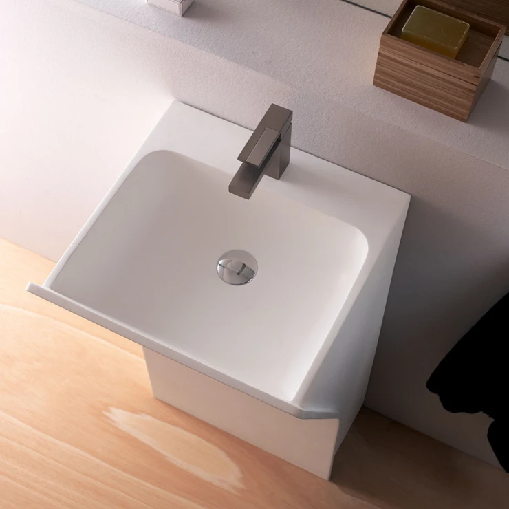 Bathco Håndvask Solid Surface Veneto Hvid-0