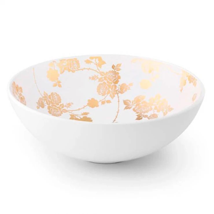 Bathco Håndvask Gold&Silver Rose Hvid Matt 40 cm-0