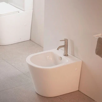 Bathco Gulvstående Bidet Antequera Hvid Glat