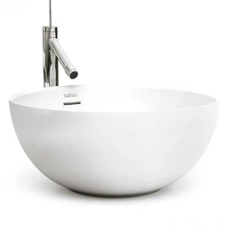 Bathco Håndvask Bari Hvid Glat 37 cm-2