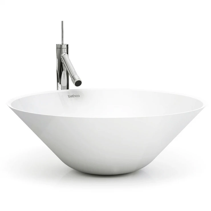 Bathco Håndvask Caceres Hvid Glat 43 cm-1