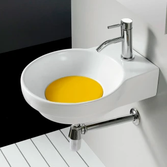 Bathco Låg Til Håndvask <strong>Marsella</strong> , Farve Gul 40 cm