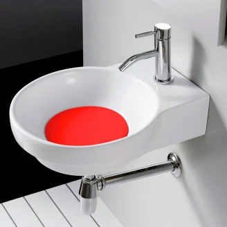 Bathco Låg Til Håndvask <strong>Marsella</strong> , Farve Rød 40 cm