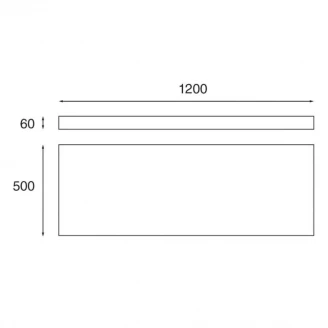 Bathco Bordplade Acacia Træ Mattt 120 cm-2