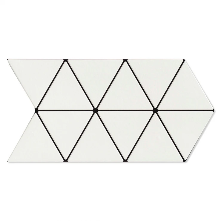 Klinker Triangle Sne Mat 28x49 cm-1