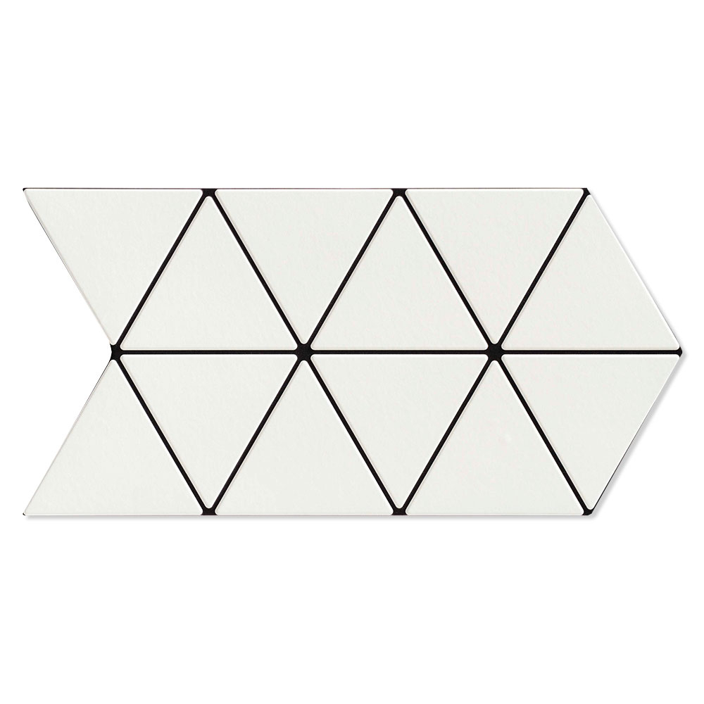 Klinker Triangle Sne Mat 28x49 cm | Hill Ceramic®
