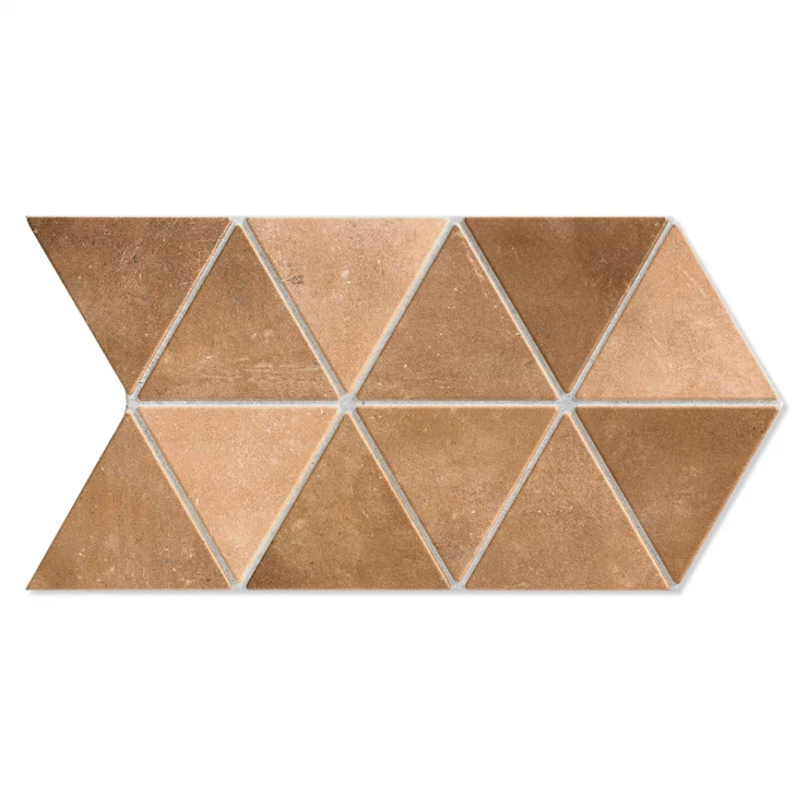 Klinker Triangle Brun Mat 28x49 cm-1