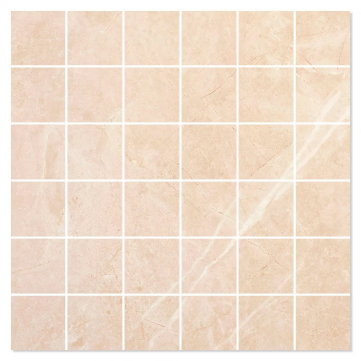 Mosaik Klinker Space Beige Satin 30x30 (5x5) cm-0