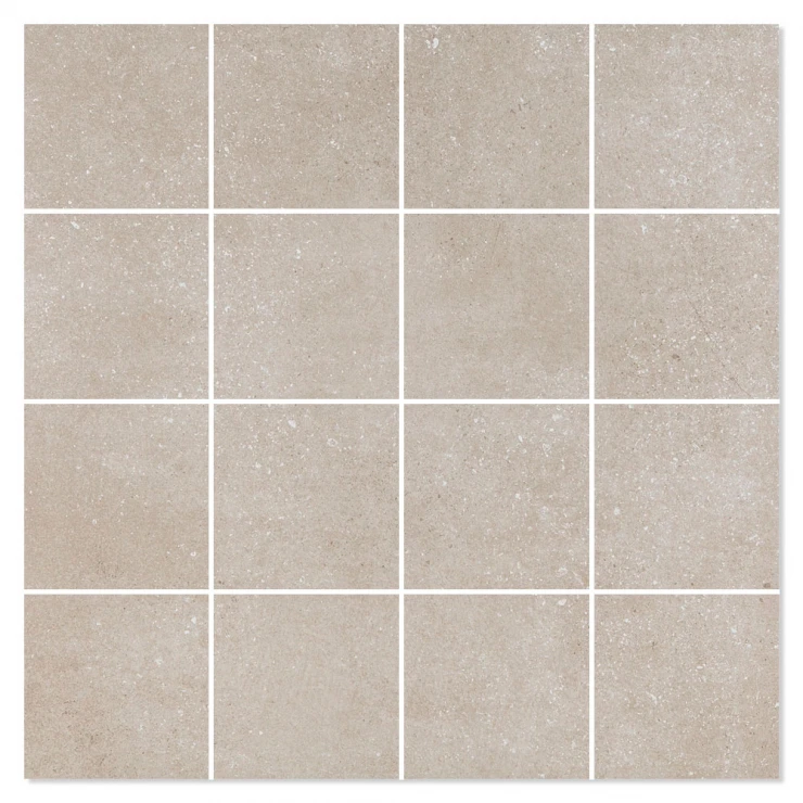 Mosaik Klinker Earthstone Beige Mat 30x30 (7x7) cm-0