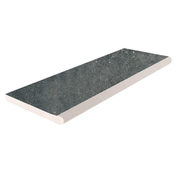 Poolkant Klinker Earthstone Mørkegrå Runde Mat 20x61 cm Tykkelse 20 mm-0