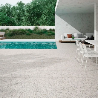 Klinker Terrazzo Harmony Hvid Mat 66x66 cm