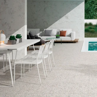 Klinker Terrazzo Harmony Hvid Mat 25x25 cm