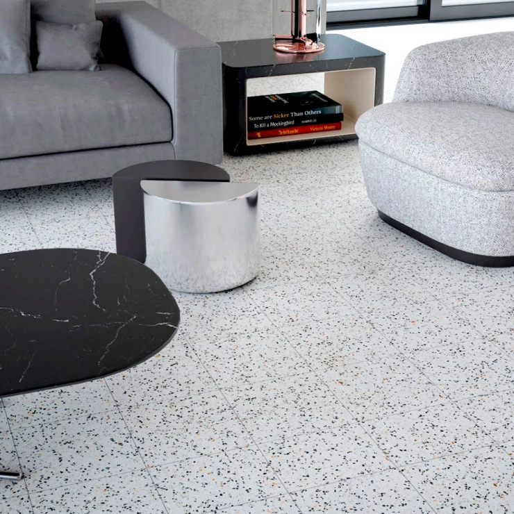 Klinker Terrazzo Harmony Hvid Mat 25x25 cm-1