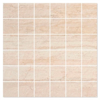 Mosaik Klinker Sunstone Beige Mat 30x30 (5x5) cm-2