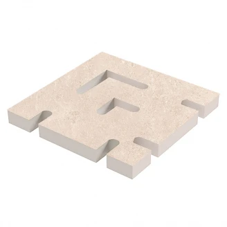 Grid Hjørne Klinker <strong>Stonehenge</strong>  Beige Mat 20x20 cm Tykkelse 20 mm