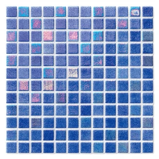 Poolmosaik Indigo Bland Mørkeblå Blank 32x32 cm-2