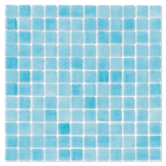 Poolmosaik Oceanic Blå Celeste Blank 32x32 cm-2