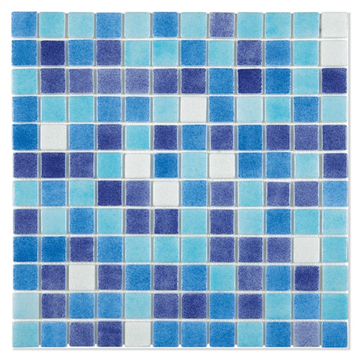 Poolmosaik Mermaid Blue Mix2 Blank 32x32 cm-0