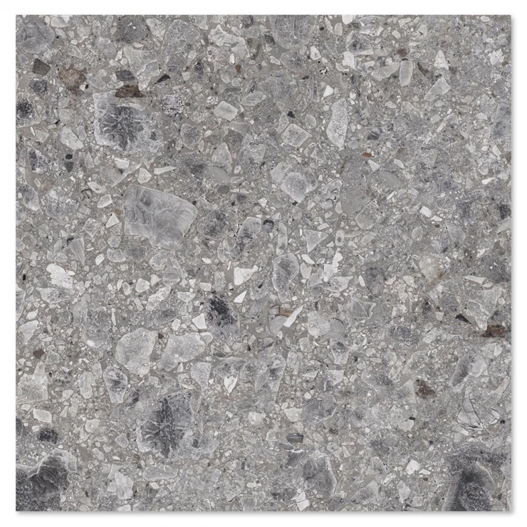 Klinker Terrazzo Lysegrå Mat 66x66 cm-0