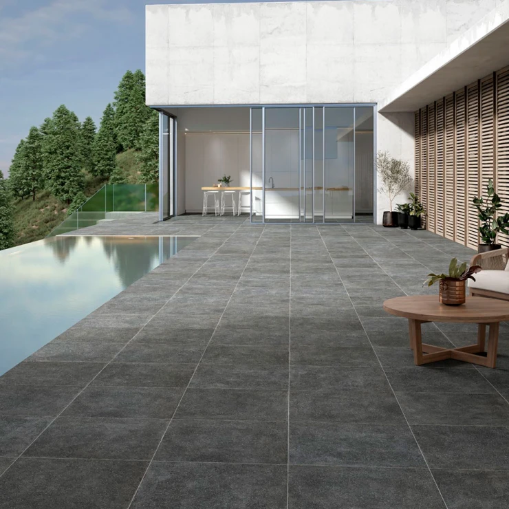 Klinker Metrostone Sort Mat 66x66 cm-1