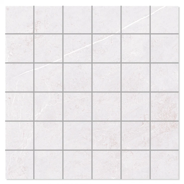 Mosaik Klinker Emperador Lysegrå Mat 30x30 (5x5) cm-0