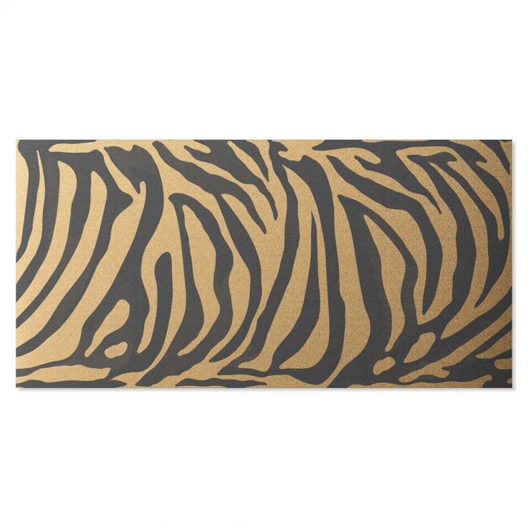 Vægflise Elite Print Guld Zebra Blank 60x120 cm-1