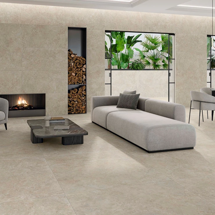 Klinker Sleekstone Beige Mat 120x120 cm-0