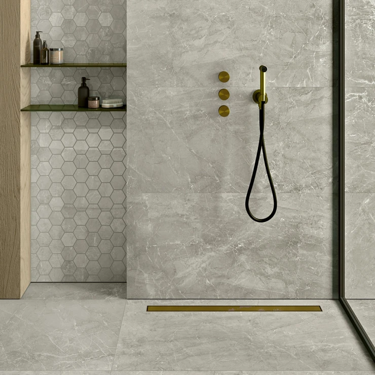 Unicomstarker Marmor Klinker Grey Marble Mat 60x120 cm-1