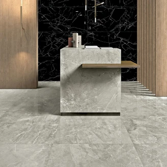 Unicomstarker Marmor Klinker Grey Marble Poleret 80x80 cm