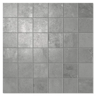 Unicomstarker Mosaik Klinker Oxid Silver Mat 30x30 (5x5) cm-2