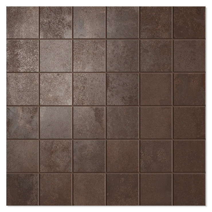 Unicomstarker Mosaik Klinker Oxid Lava Mat 30x30 (5x5) cm-0