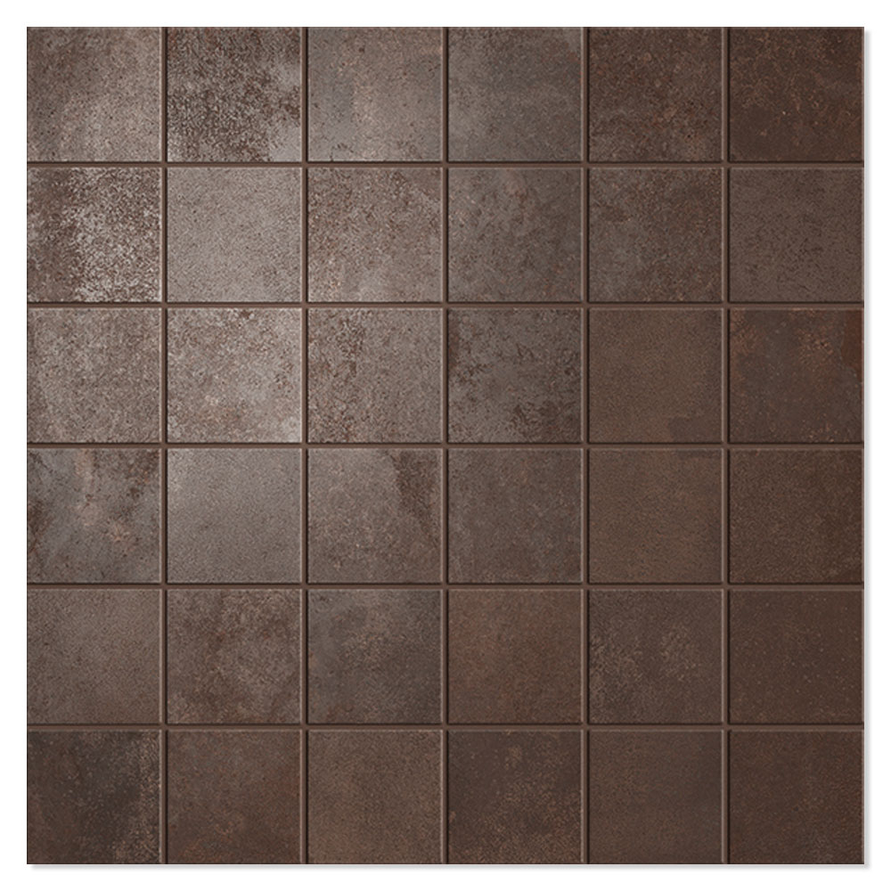 Unicomstarker Mosaik Klinker Oxid Lava Mat 30x30 (5x5) cm