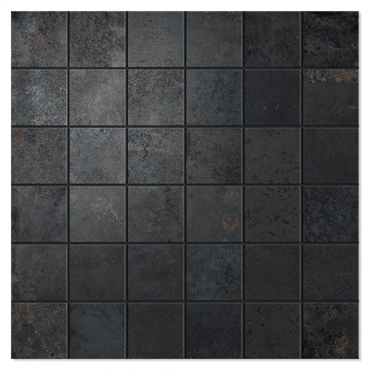 Unicomstarker Mosaik Klinker Oxid Iron Mat 30x30 (5x5) cm-0