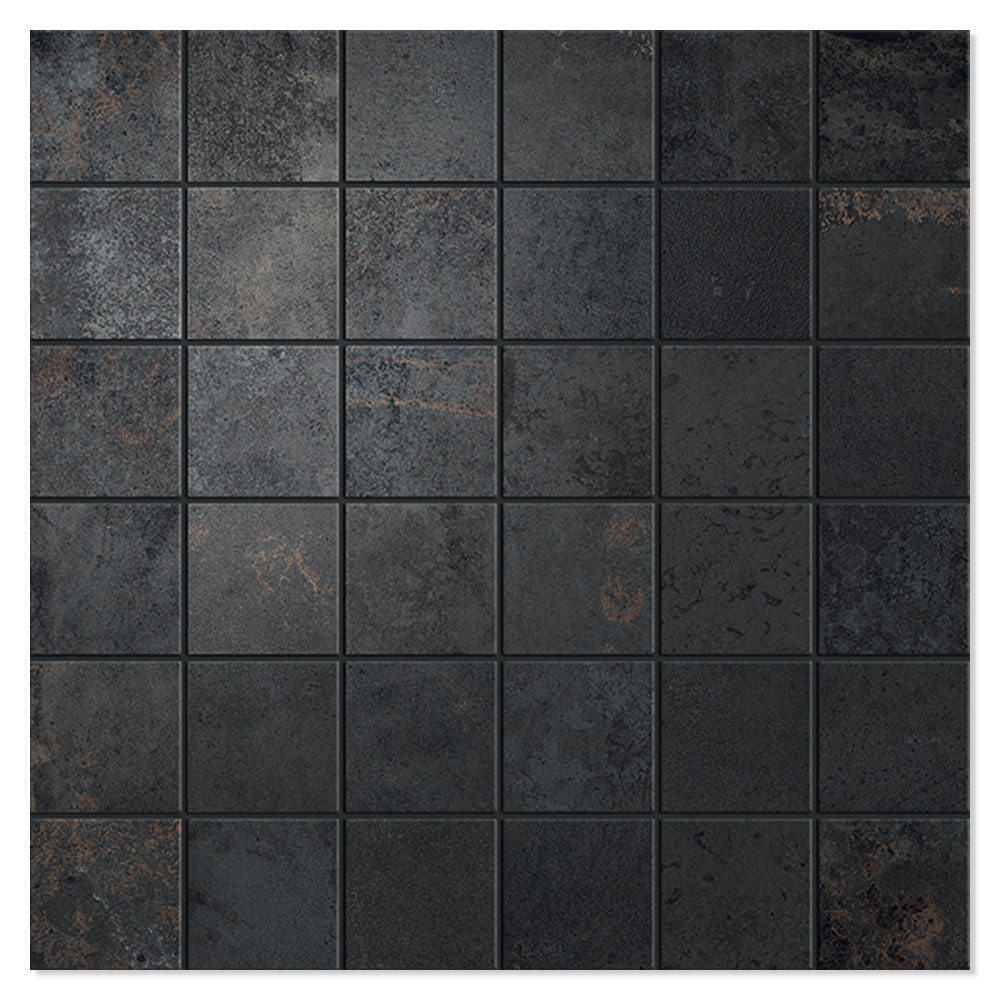 Unicomstarker Mosaik Klinker Oxid Iron Mat 30x30 (5x5) cm